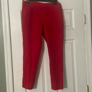 Old Navy Pixie ankle Pants, red, size 10